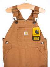 Load image into Gallery viewer, Carhartt Tan Canvas Dungarees - Age 18 months - NEW WITH TAGS