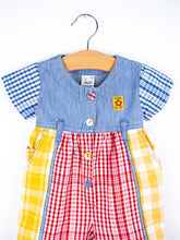 Load image into Gallery viewer, Vintage Denim & Check Mix Jumpsuit - Age 3 months
