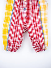 Load image into Gallery viewer, Vintage Denim & Check Mix Jumpsuit - Age 3 months
