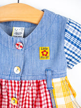 Load image into Gallery viewer, Vintage Denim & Check Mix Jumpsuit - Age 3 months