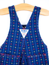 Load image into Gallery viewer, Osh Kosh Vintage Denim Noughts & Crosses Dungarees - Age 3-6 months