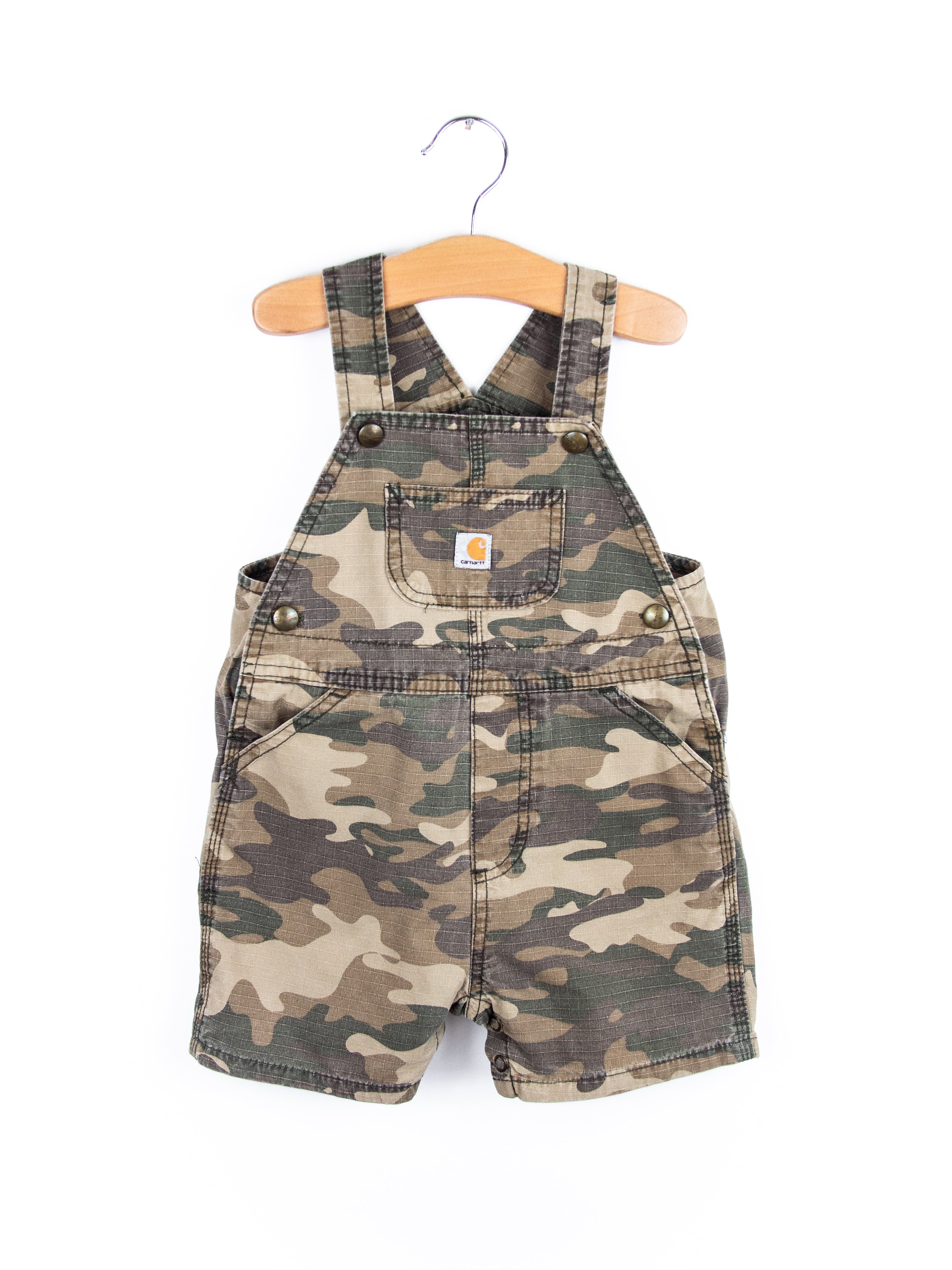Carhartt Camo Dungaree Shorties - Age 18 months – Tiny Human Club