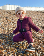 Carhartt Burgundy Teddy Fleece Snowsuit - Age 6-9 months