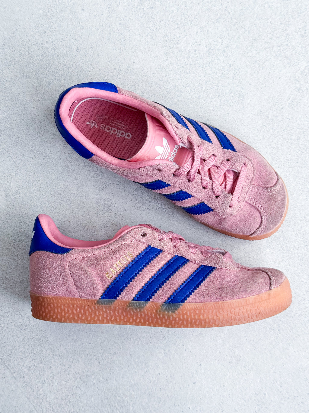 Adidas Gazelle Pink Trainers - UK Kids Size 11.5