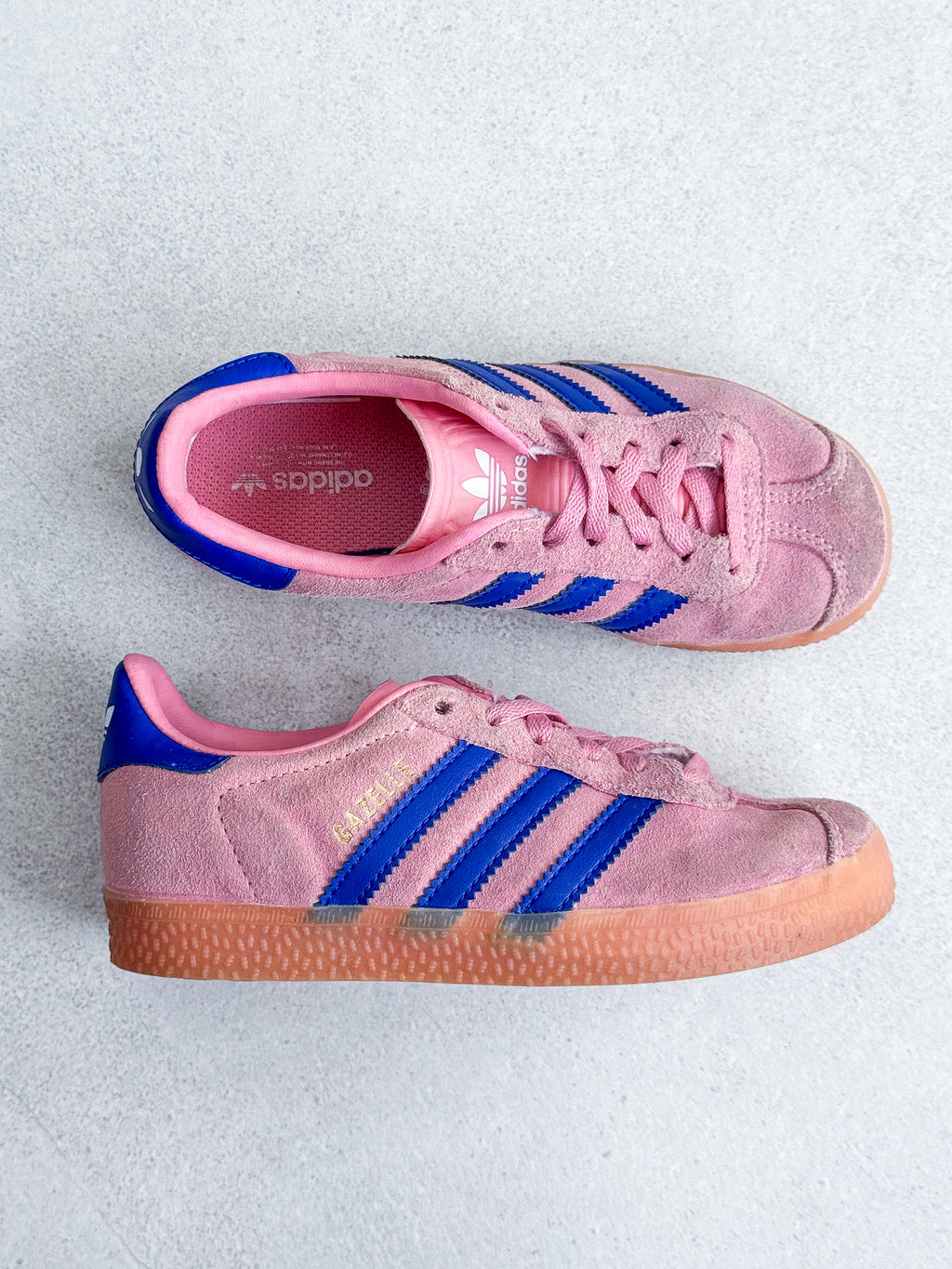 Adidas Gazelle Pink Trainers - UK Kids Size 11.5