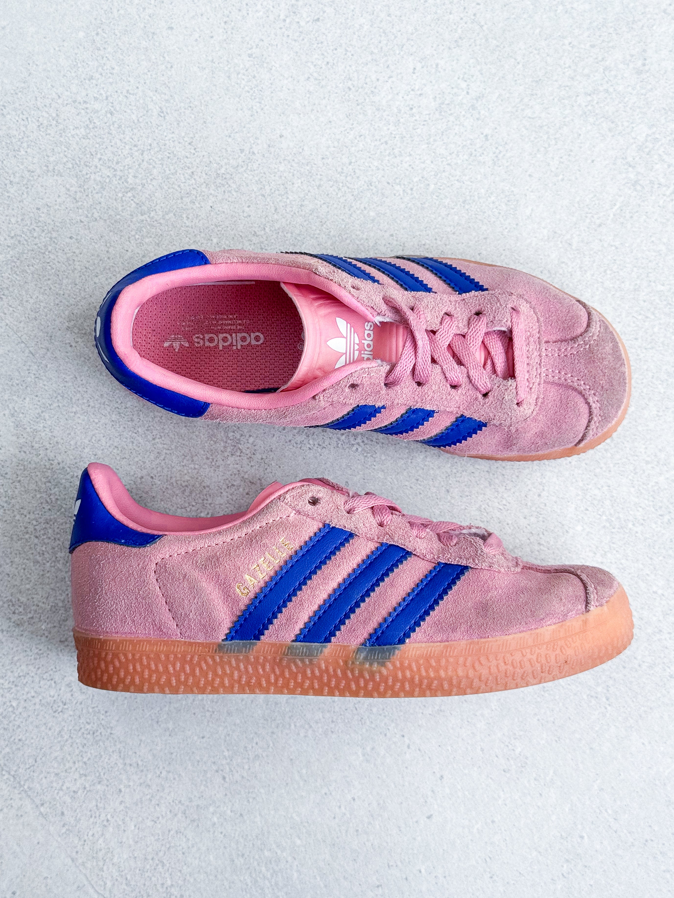Adidas Gazelle Pink Trainers - UK Kids Size 11.5