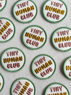 Tiny Human Club Embroidered Patch Greetings Card