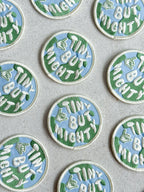 Tiny But Mighty Embroidered Patch Greetings Card