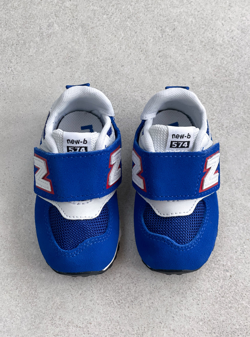 New Balance 574 Blue NEW-B Hook & Loop Trainers - UK Infant Size 3.5 - NEW IN BOX