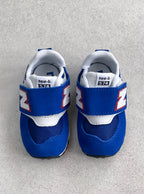 New Balance 574 Blue NEW-B Hook & Loop Trainers - UK Infant Size 3.5 - NEW IN BOX