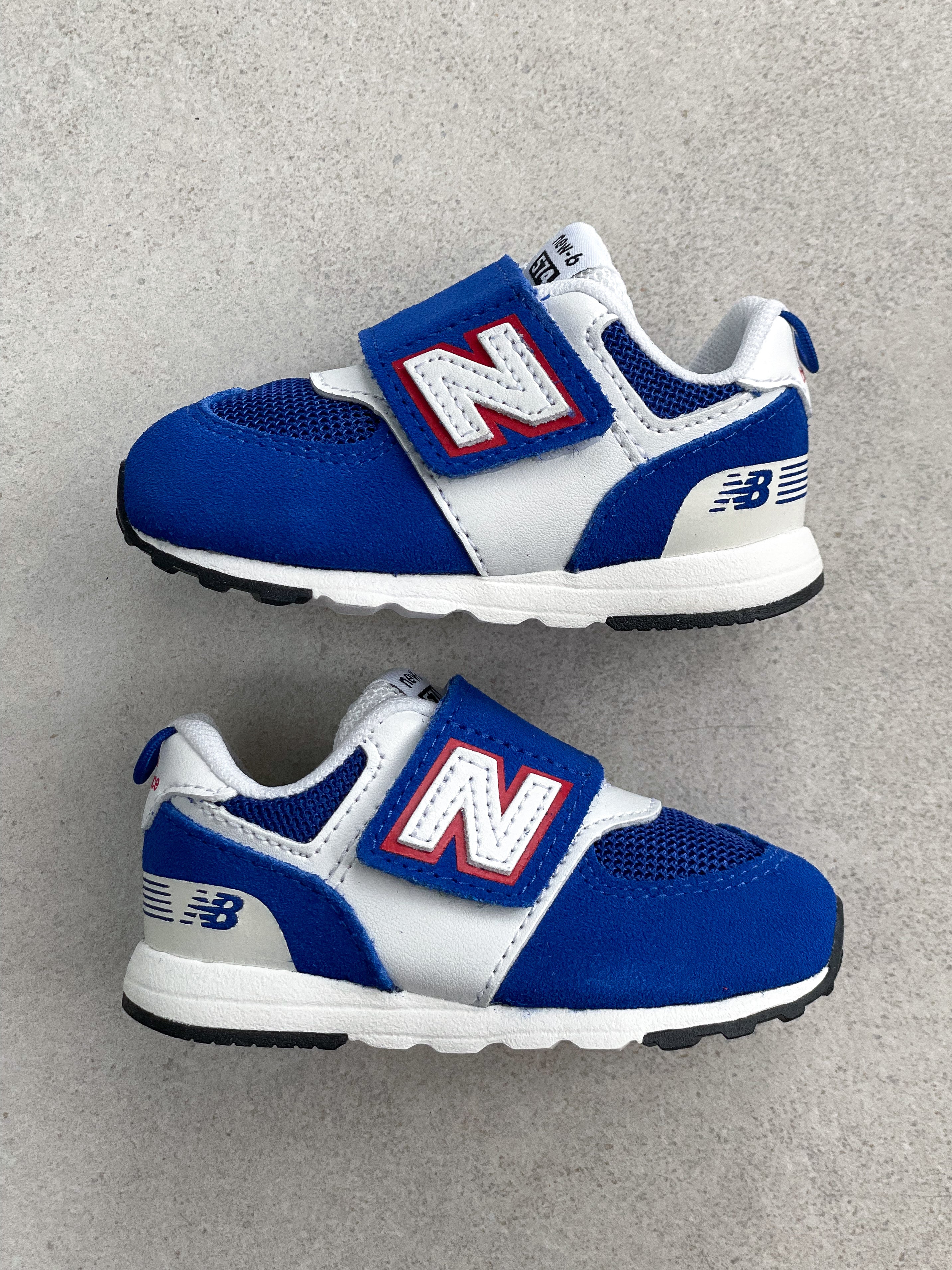 New Balance 574 Blue NEW-B Hook & Loop Trainers - UK Infant Size 3.5 - NEW IN BOX