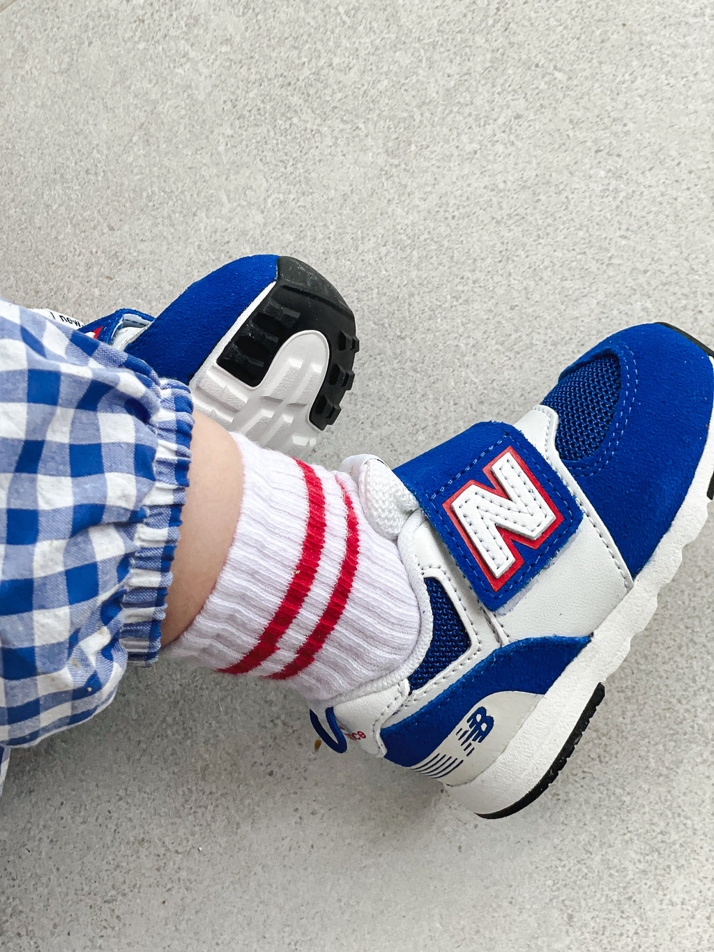 New Balance 574 Blue NEW-B Hook & Loop Trainers - UK Infant Size 3.5 - NEW IN BOX