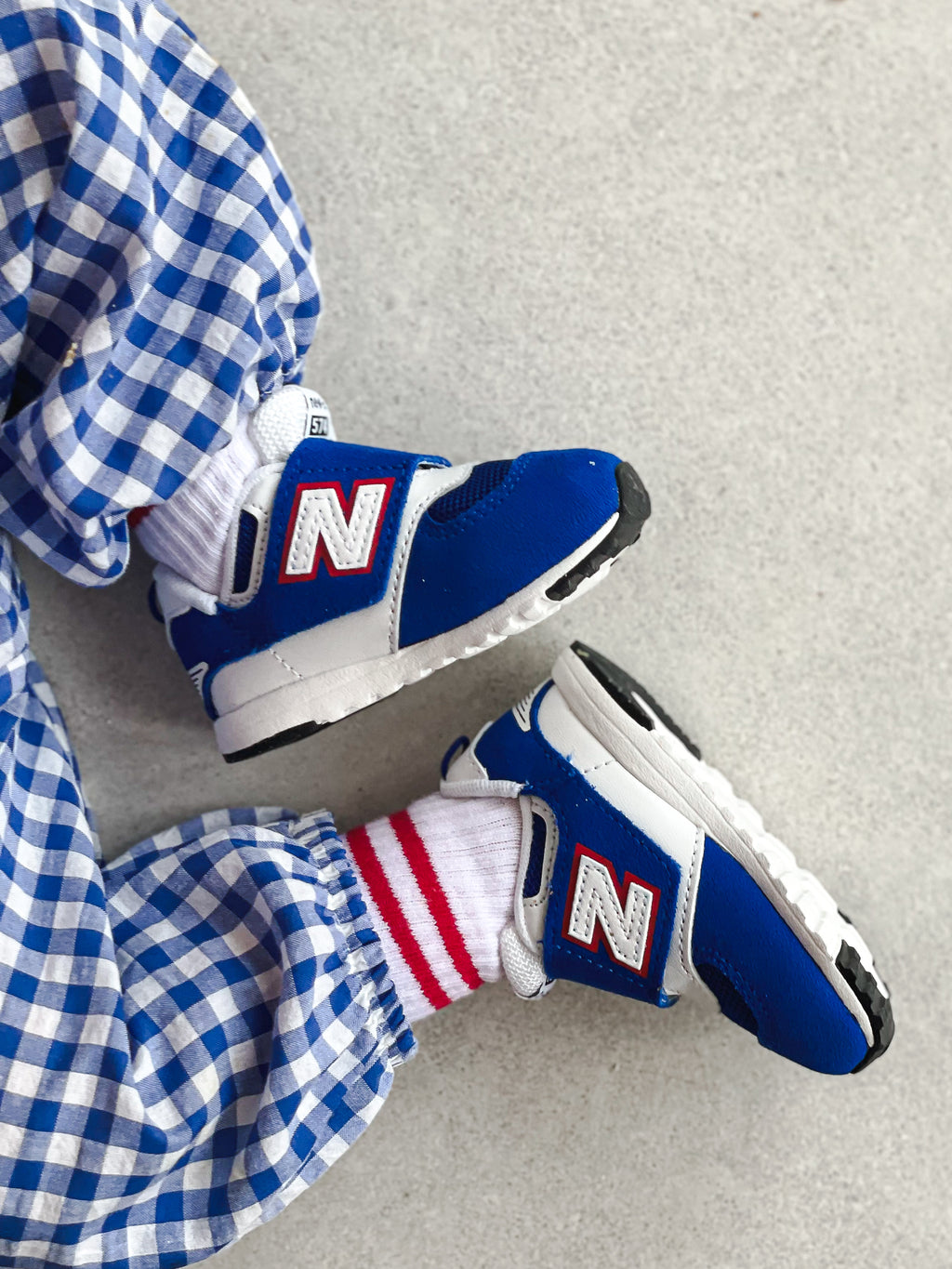 New Balance 574 Blue NEW-B Hook & Loop Trainers - UK Infant Size 3.5 - NEW IN BOX