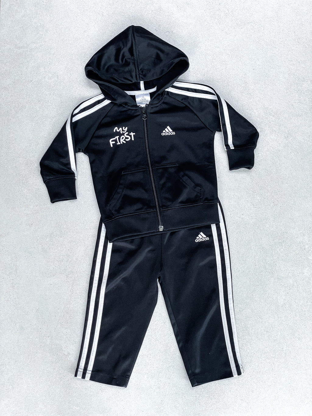 Adidas "My First" Black Tracksuit - Age 18 months