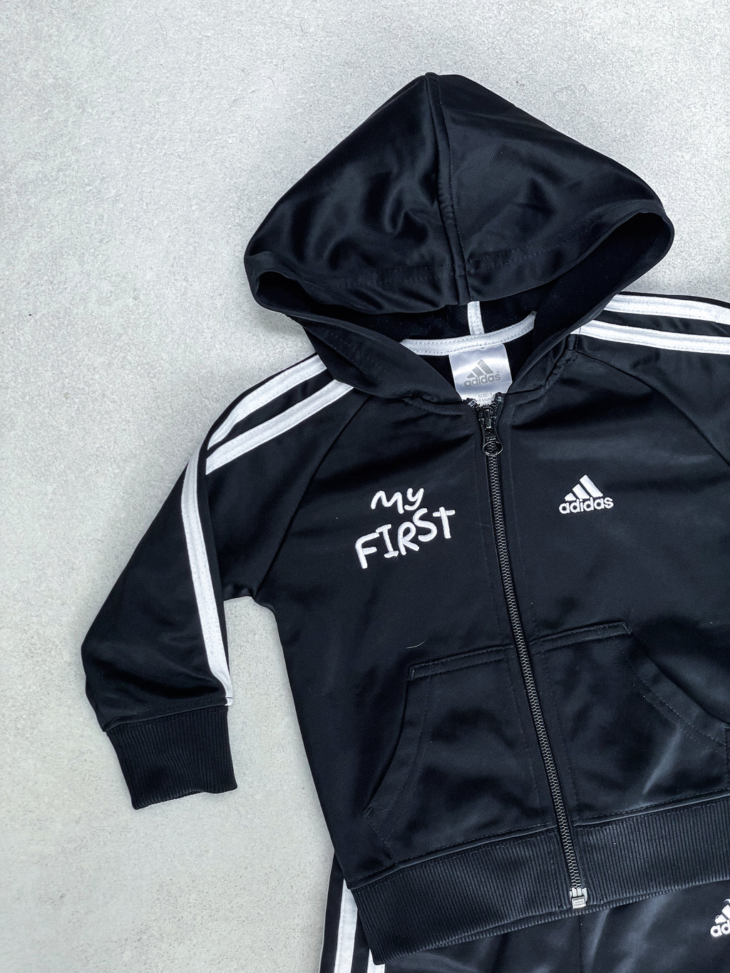 Adidas "My First" Black Tracksuit - Age 18 months