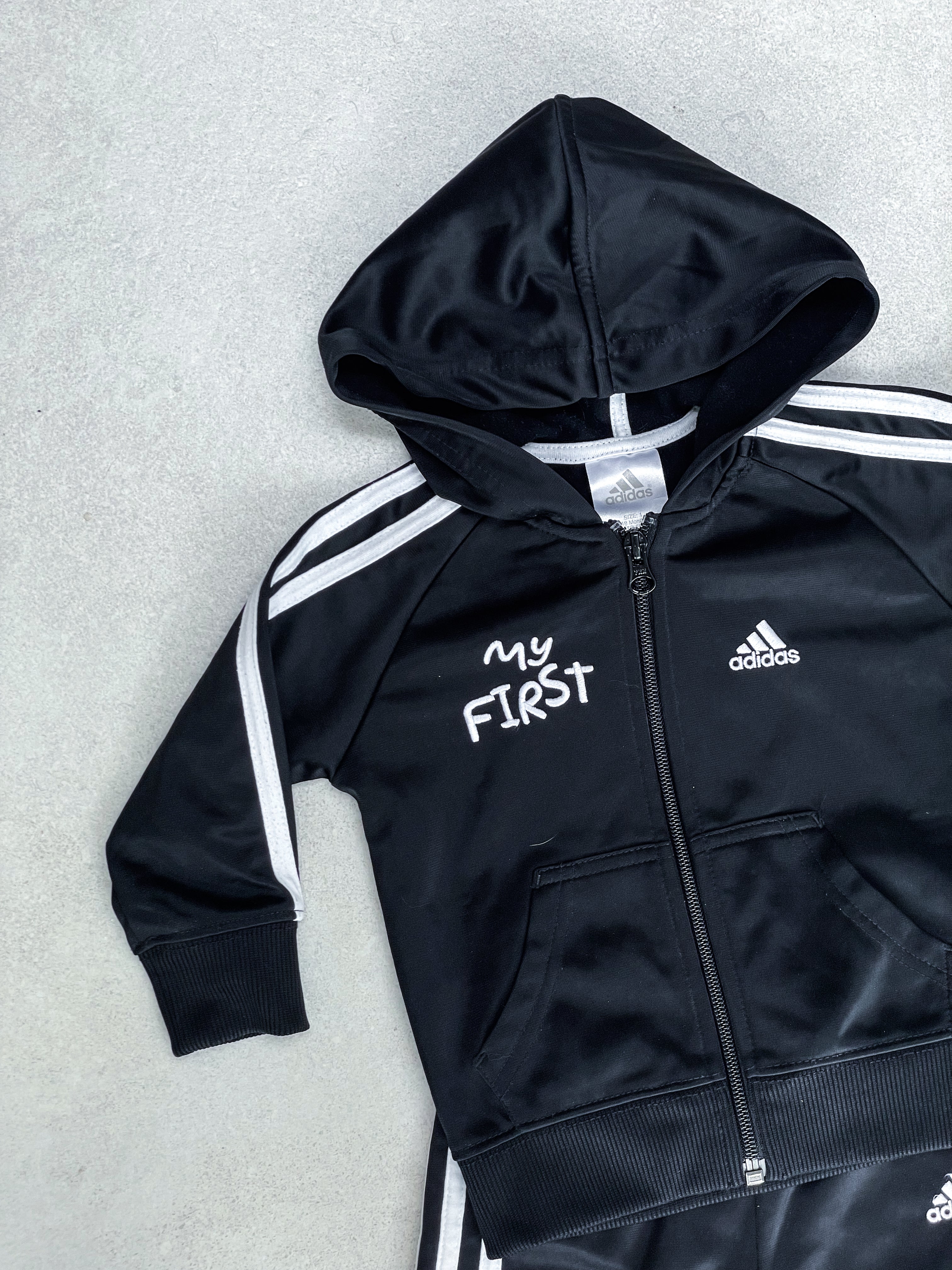 Adidas "My First" Black Tracksuit - Age 18 months