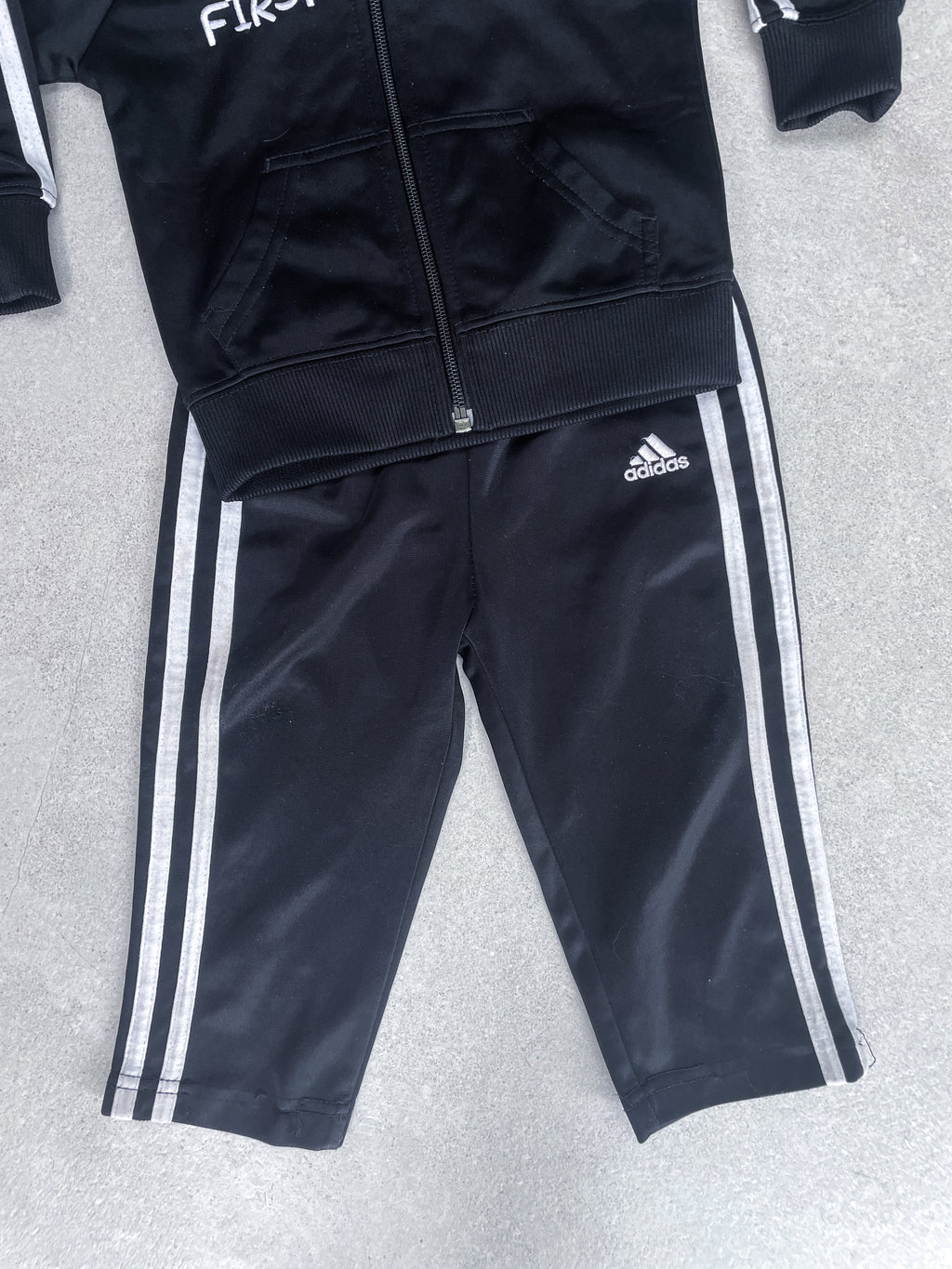 Adidas "My First" Black Tracksuit - Age 18 months
