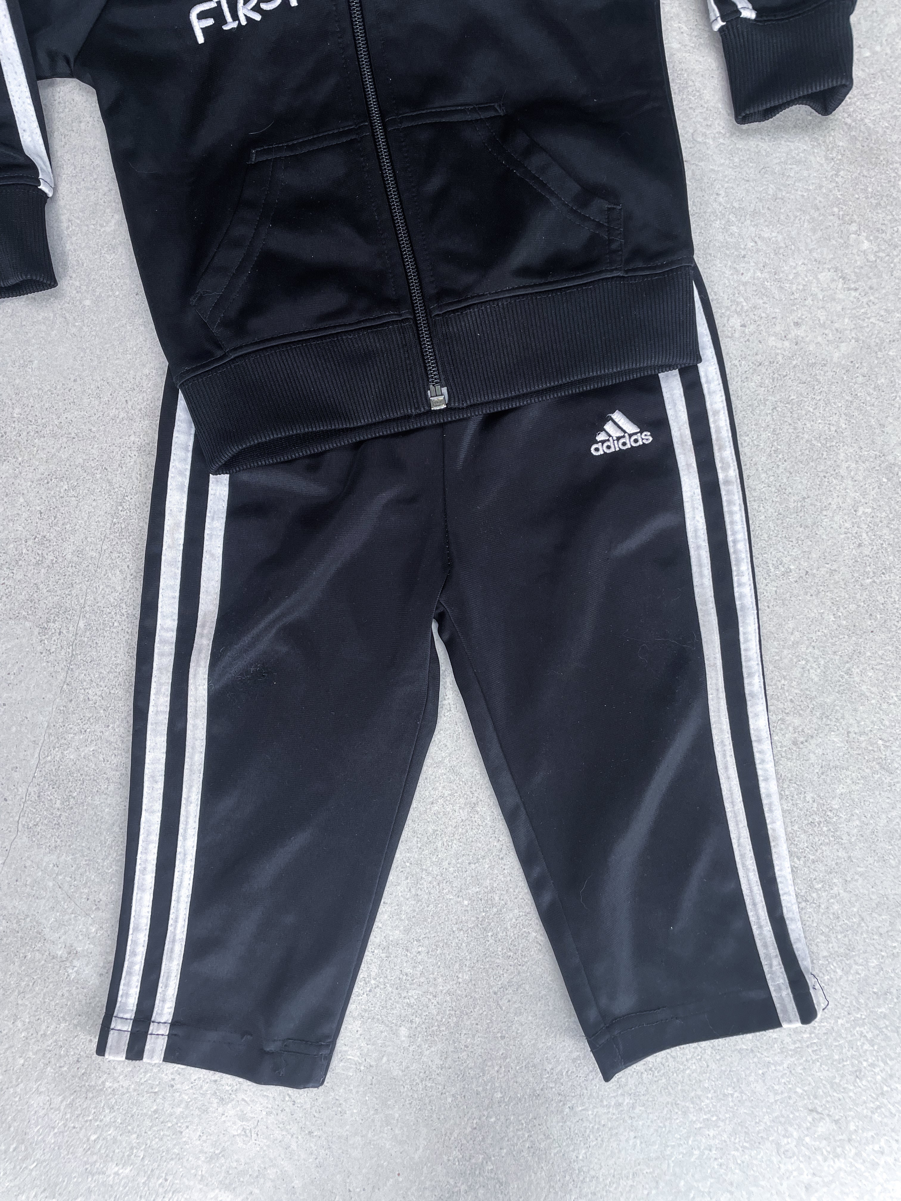 Adidas "My First" Black Tracksuit - Age 18 months