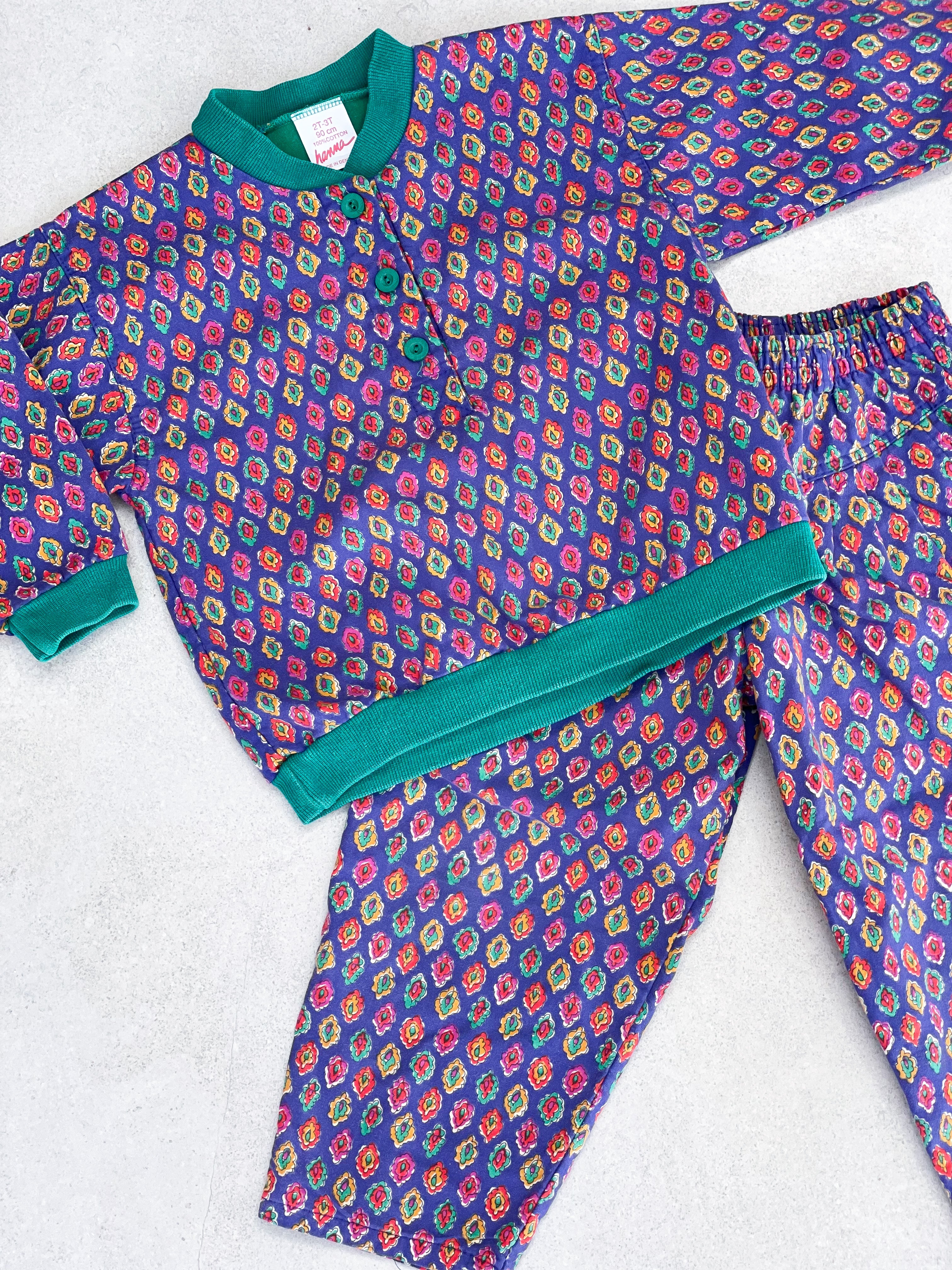 Vintage Geometric Block Print Two Piece - Age 2-3 years