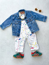 Load image into Gallery viewer, Osh Kosh Rare Paint Splatter Print Dungarees - Age 9 months

