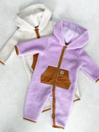 Carhartt Rare Lilac Teddy Fleece Snowsuit - Age 3 months