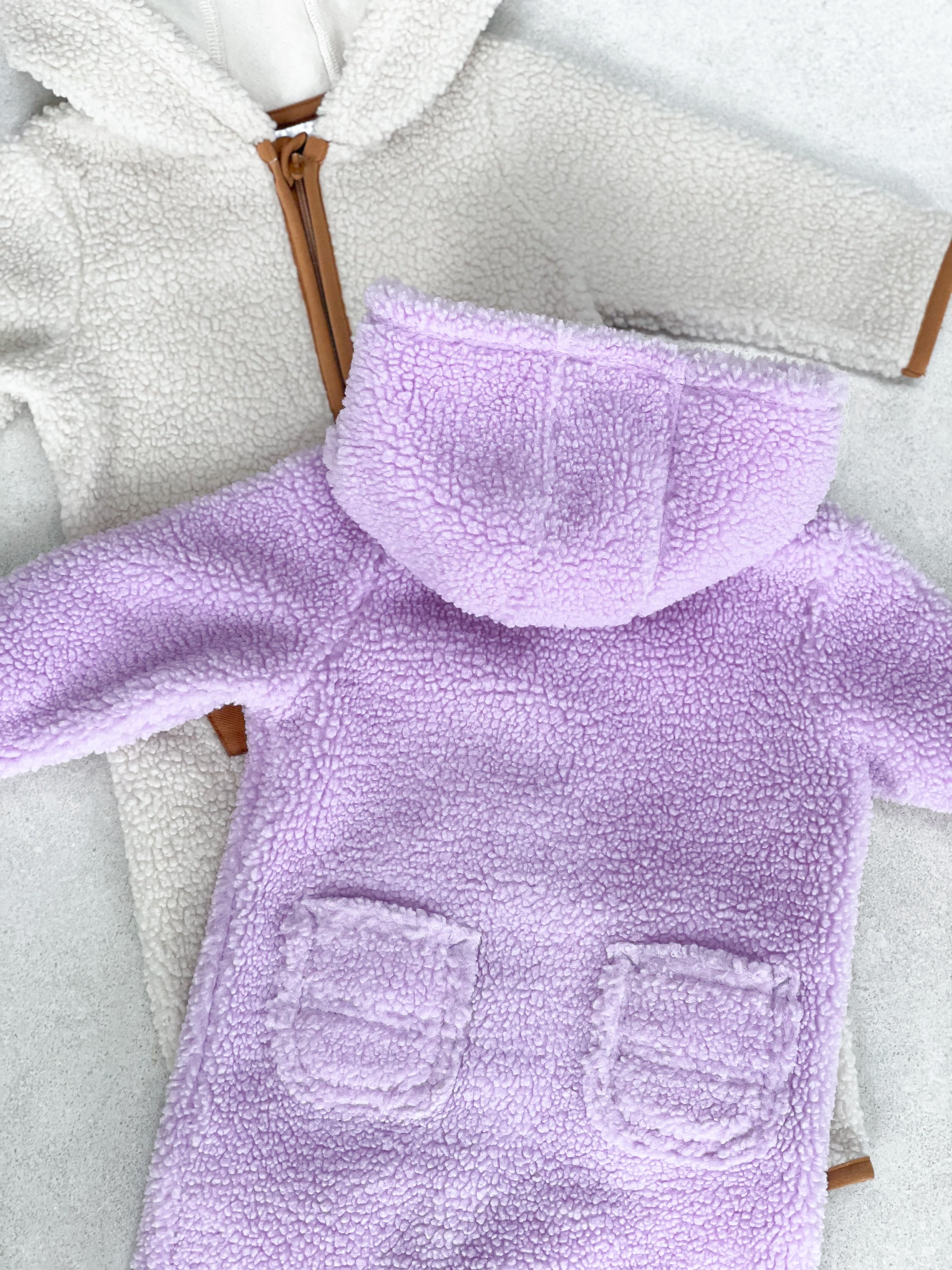 Carhartt Rare Lilac Teddy Fleece Snowsuit - Age 3 months