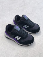 New Balance 580 Black & Purple Trainers - UK Kids Size 4