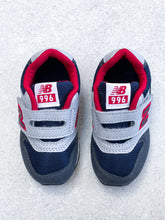 Load image into Gallery viewer, New Balance 996 Grey &amp; Red Trainers - UK Kids Size 4
