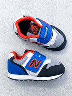 New Balance 996 Blue & Orange Trainers - UK Kids Size 4