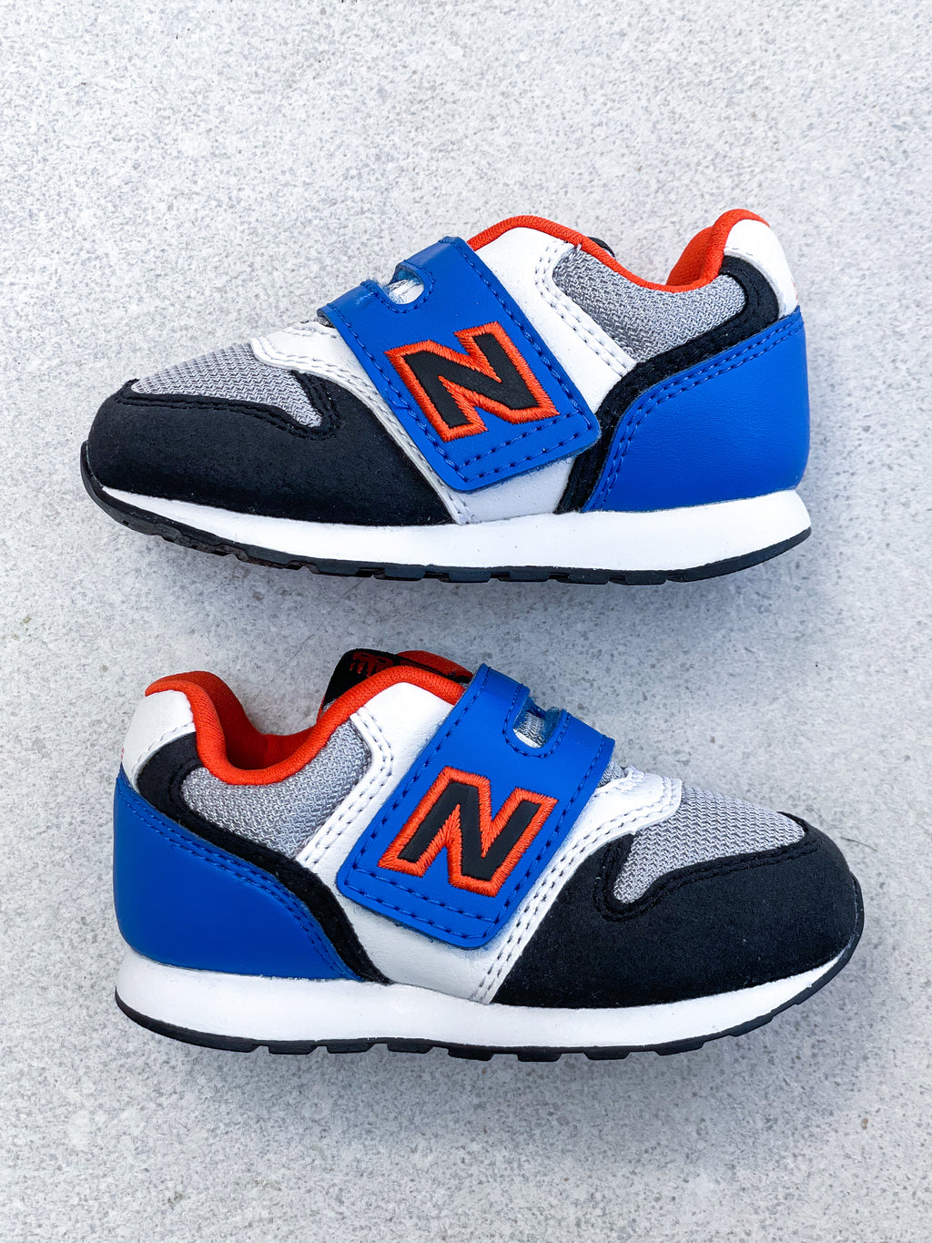 New Balance 996 Blue & Orange Trainers - UK Kids Size 4