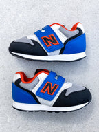 New Balance 996 Blue & Orange Trainers - UK Kids Size 4
