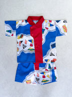 Vintage 90's Abstract Print Short Set - Age 12-18 months