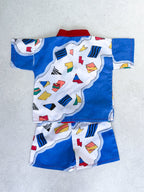 Vintage 90's Abstract Print Short Set - Age 12-18 months