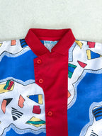 Vintage 90's Abstract Print Short Set - Age 12-18 months