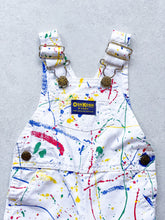 Load image into Gallery viewer, Osh Kosh Rare Paint Splatter Print Dungarees - Age 9 months

