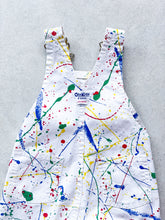 Load image into Gallery viewer, Osh Kosh Rare Paint Splatter Print Dungarees - Age 9 months
