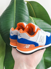 Load image into Gallery viewer, New Balance 574 Grey &amp; Navy Trainers - UK Infant Size 3.5
