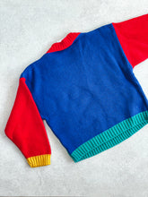 Load image into Gallery viewer, Osh Kosh Rare Vintage Colour Block Train Knit - Age 2T
