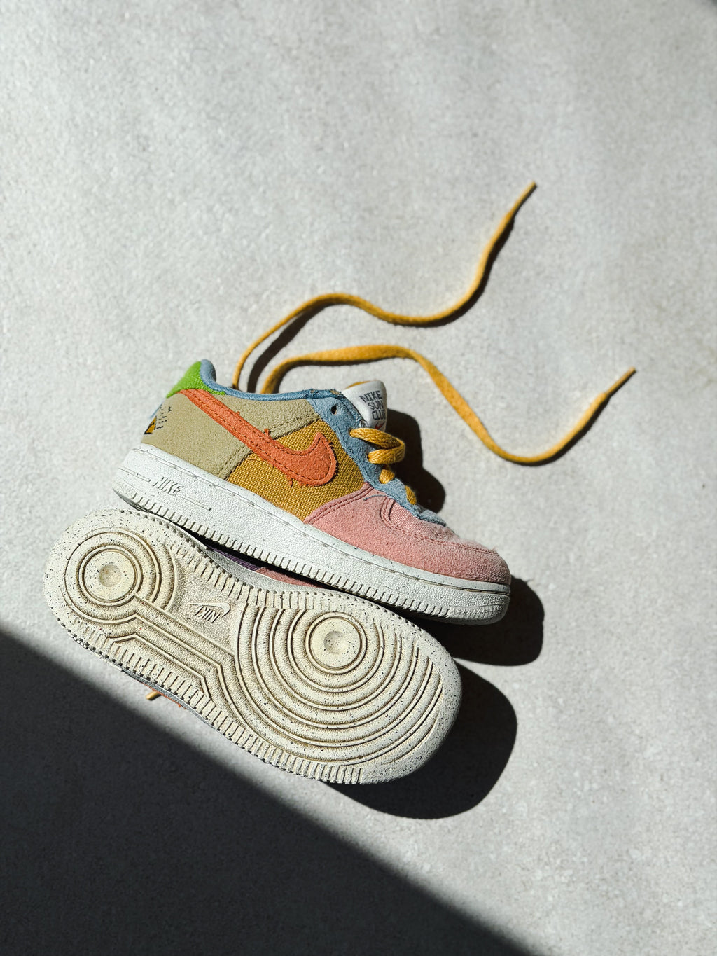 Nike Sun Club Pastel Colour Block Trainers - UK Infant Size 8.5