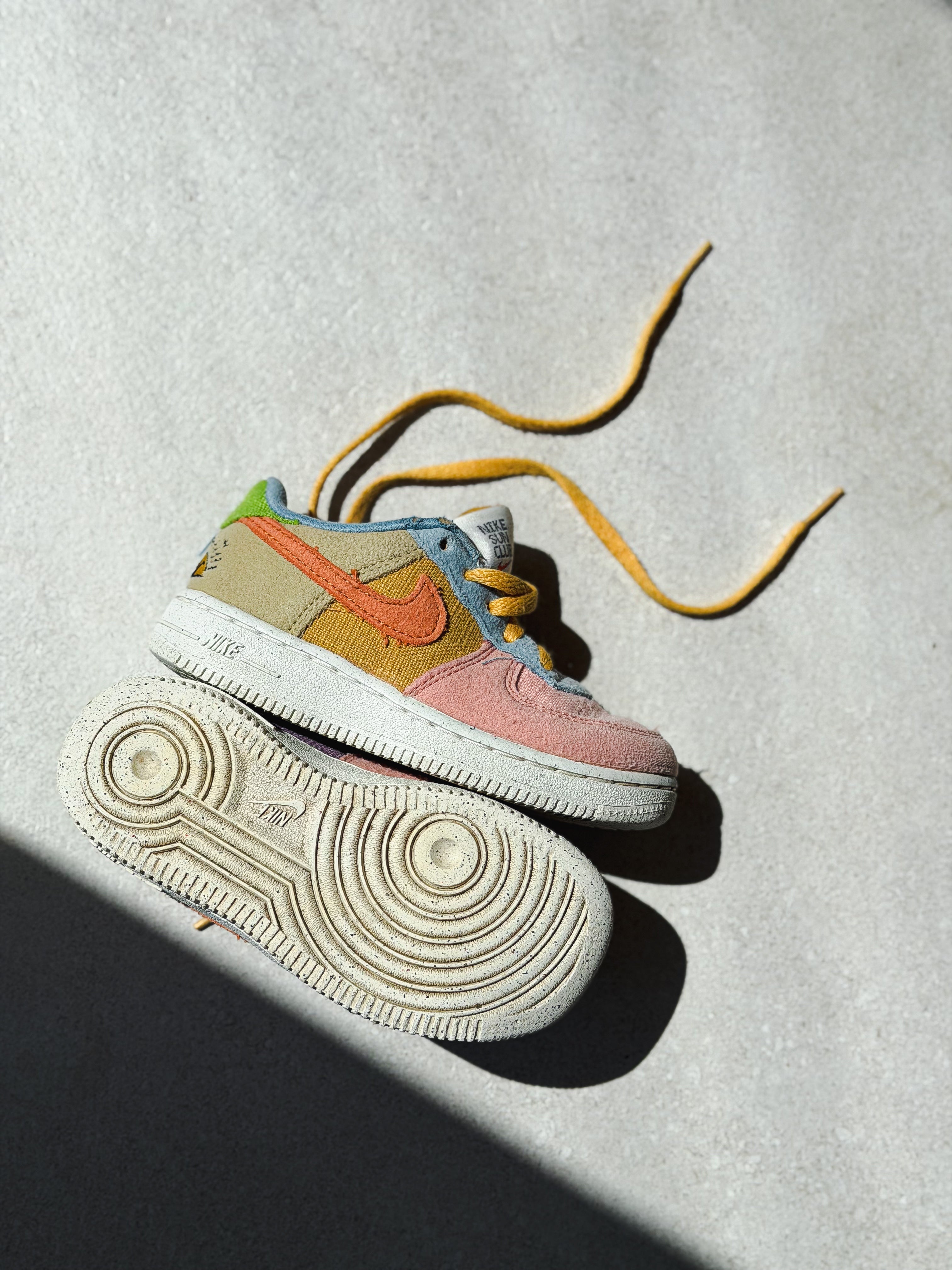 Nike Sun Club Pastel Colour Block Trainers - UK Infant Size 8.5
