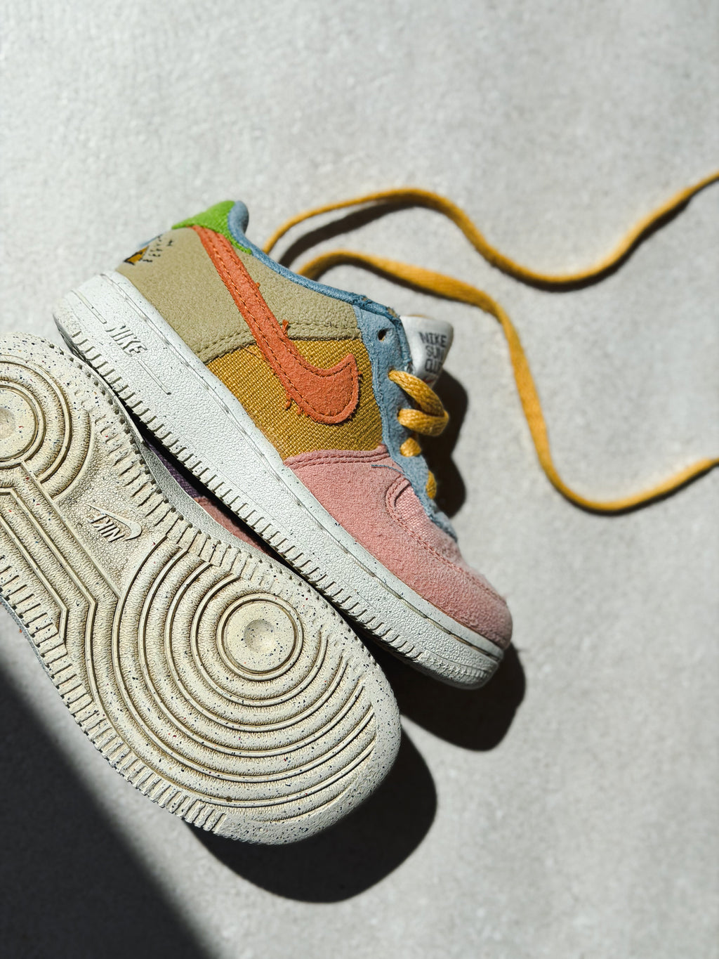 Nike Sun Club Pastel Colour Block Trainers - UK Infant Size 8.5