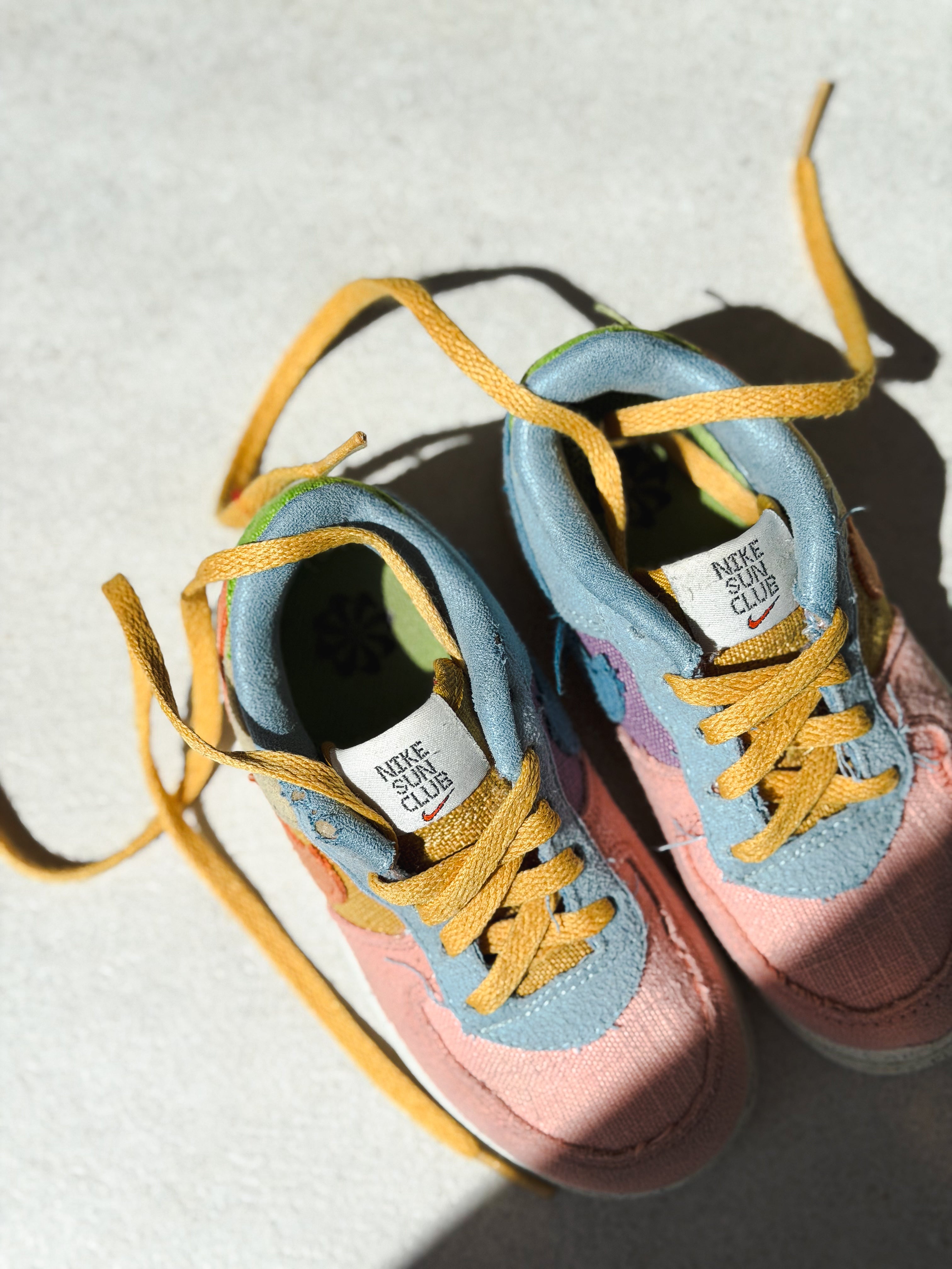 Nike Sun Club Pastel Colour Block Trainers - UK Infant Size 8.5