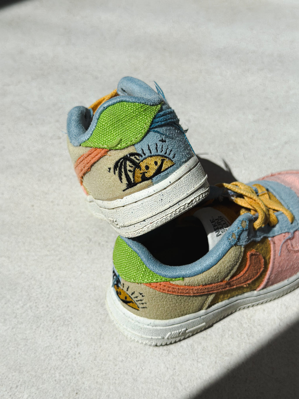 Nike Sun Club Pastel Colour Block Trainers - UK Infant Size 8.5