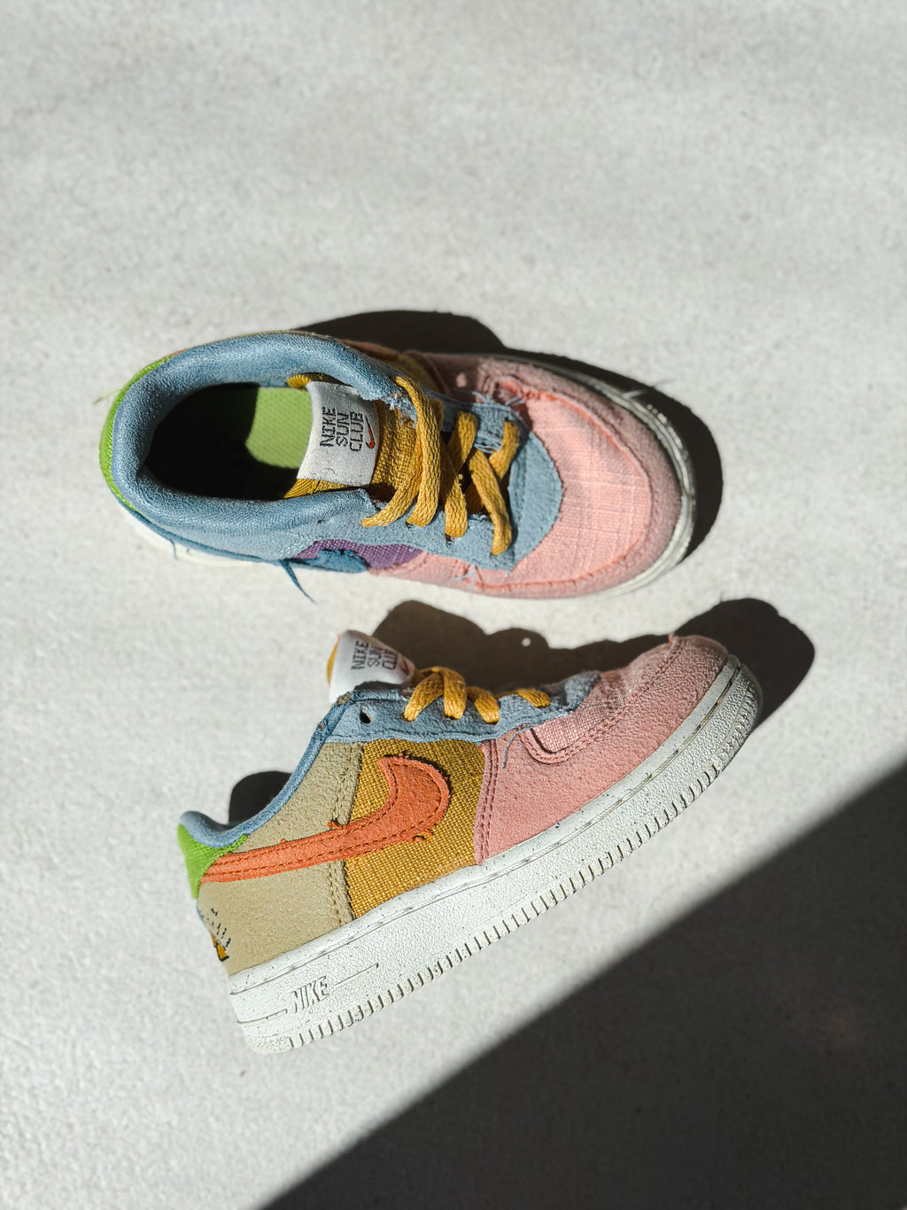 Nike Sun Club Pastel Colour Block Trainers - UK Infant Size 8.5