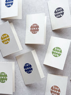 Tiny Human Club Greetings Card