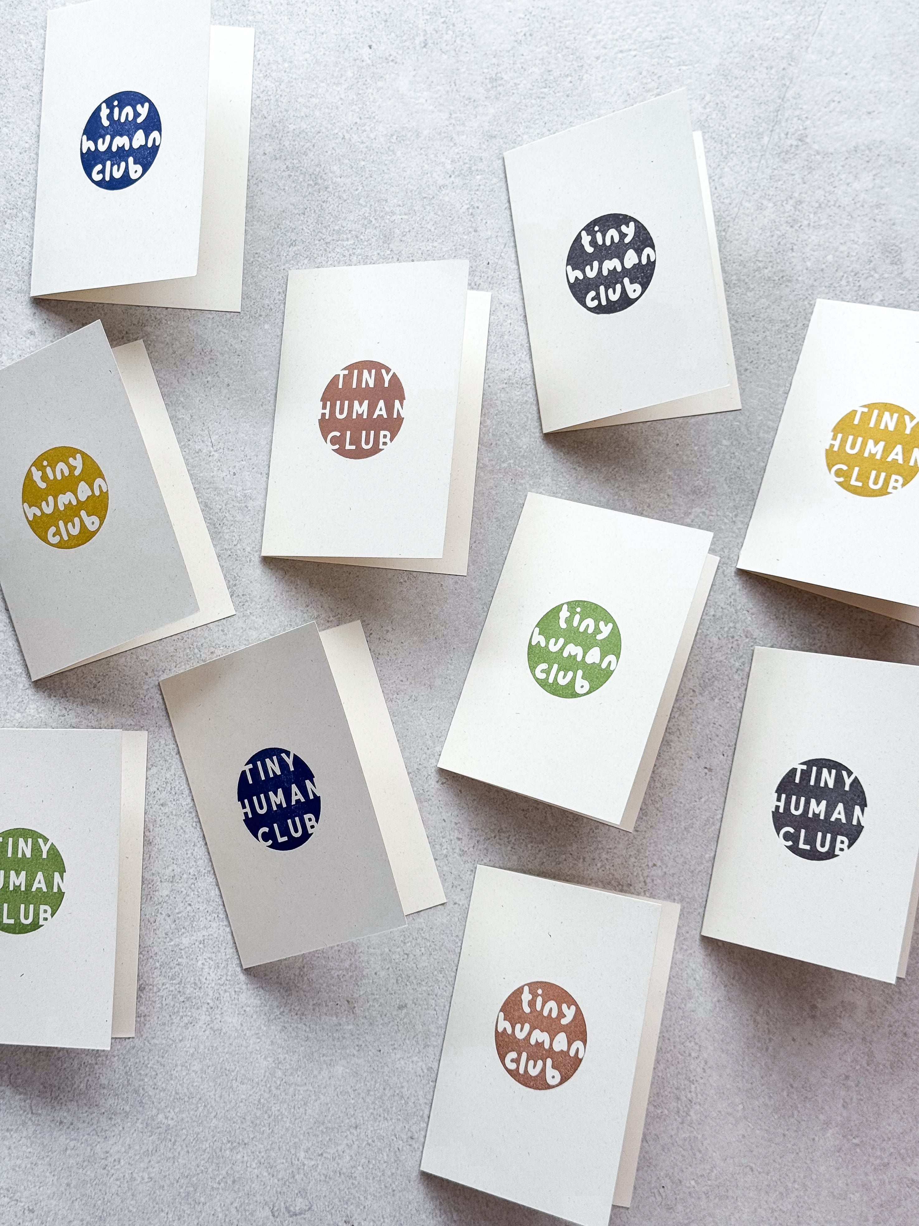 Tiny Human Club Greetings Card