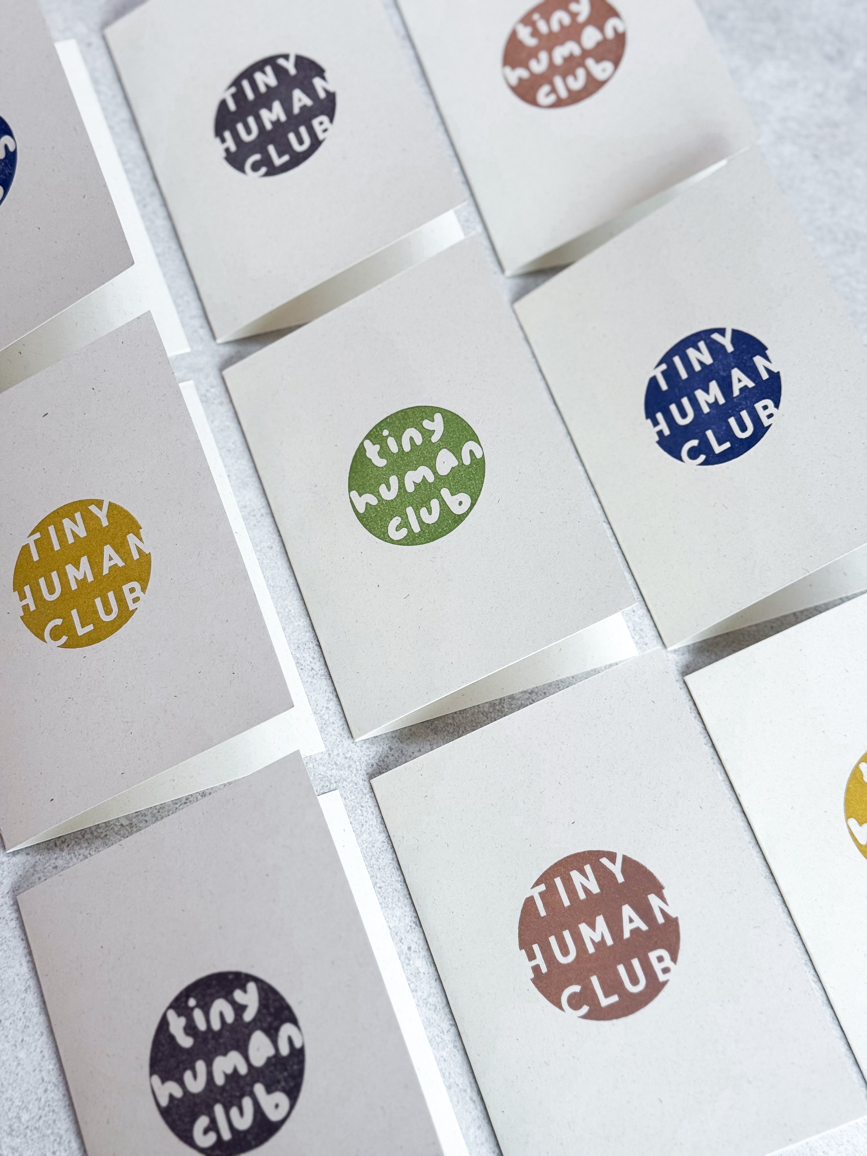 Tiny Human Club Greetings Card
