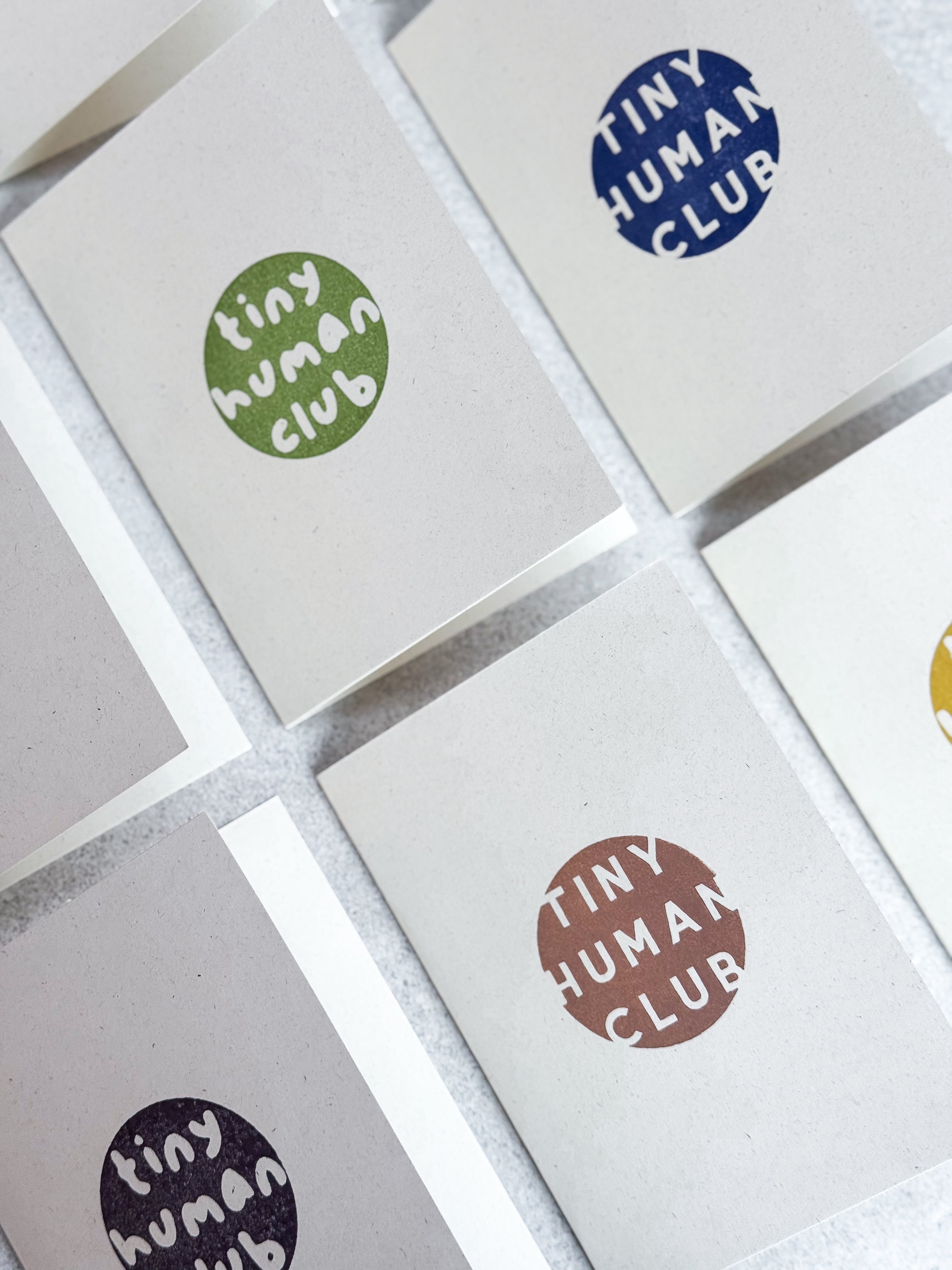 Tiny Human Club Greetings Card
