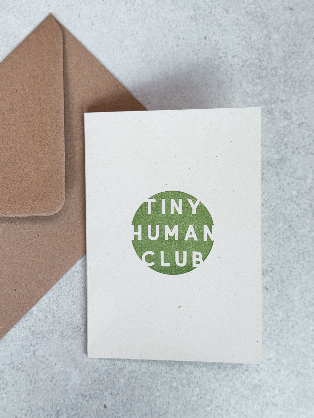 Tiny Human Club Greetings Card