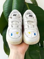 Nike Air Force 1 Paint Splatter Trainers - UK Infant Size 5.5